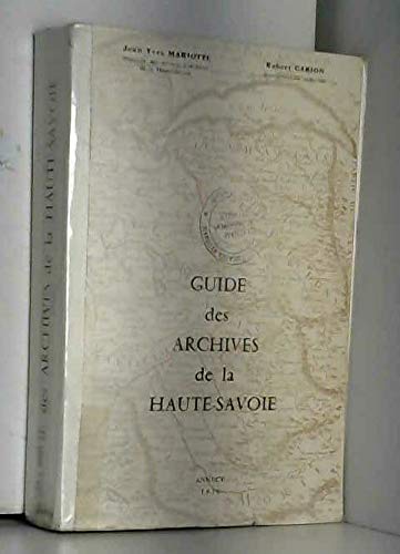 Guide des Archives de la Haute-Savoie