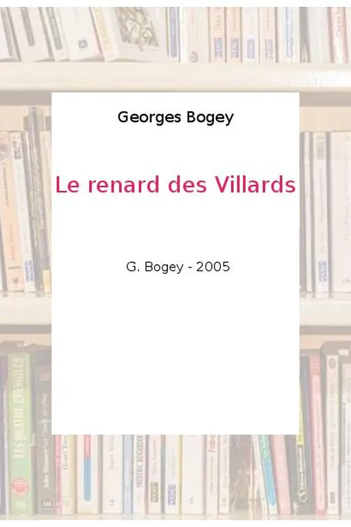 Le Renard des Villards